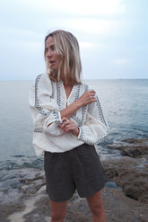 BLOUSE À BRODERIES ÉTHNIQUES
