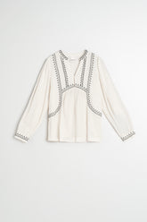 BLOUSE À BRODERIES ÉTHNIQUES