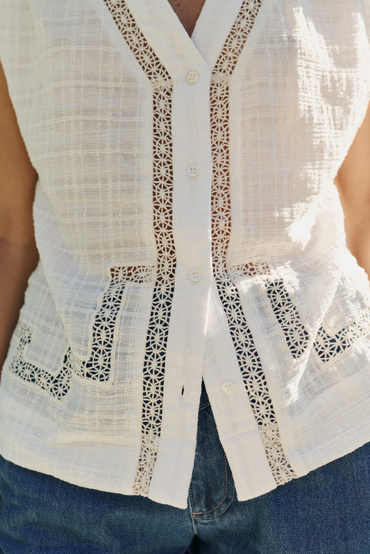INSET-LACE SHIRT 2