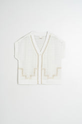 CHEMISE EN DENTELLE INSÉRÉE