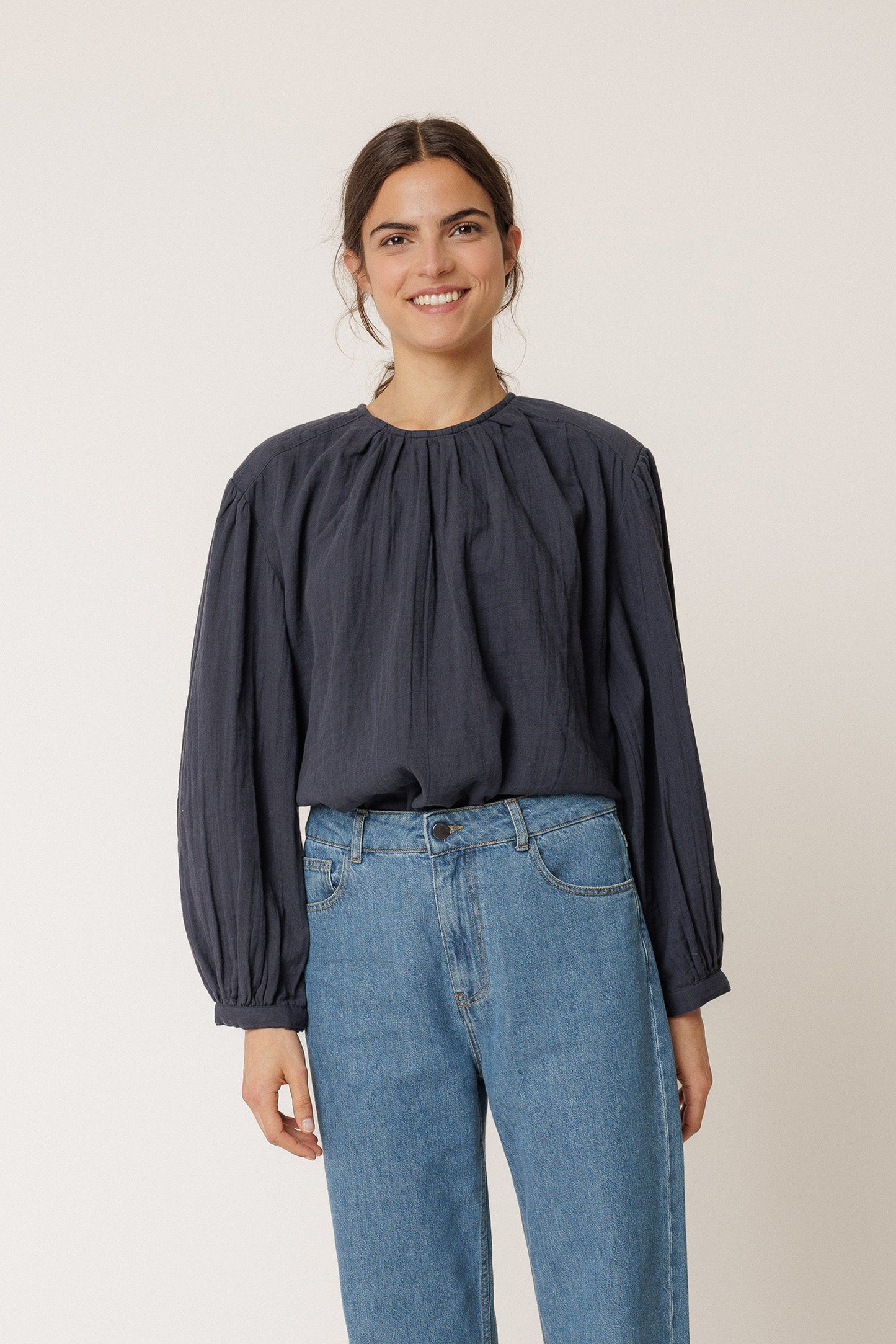 DOUBLE-GAUZE BLOUSE