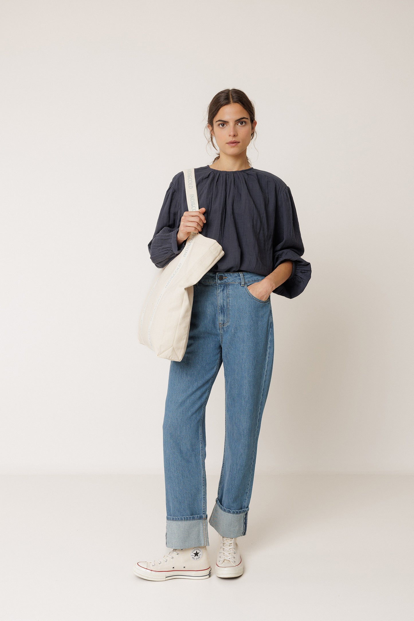 DOUBLE-GAUZE BLOUSE