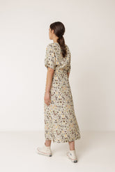 DOUBLE-GAUZE PRINTED DRESS