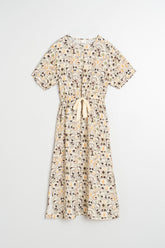 DOUBLE-GAUZE PRINTED DRESS