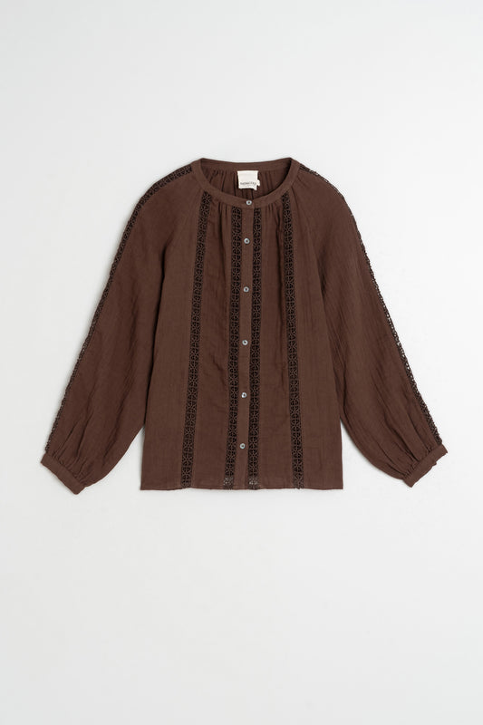 DOUBLE-GAUZE LACE SHIRT 4