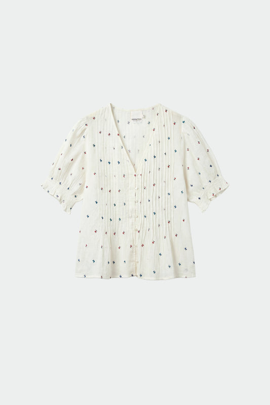 ROMANTIC FLORAL EMBROIDERED SHIRT 4