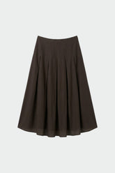 FALDA GODETS ALGODÓN SEDA