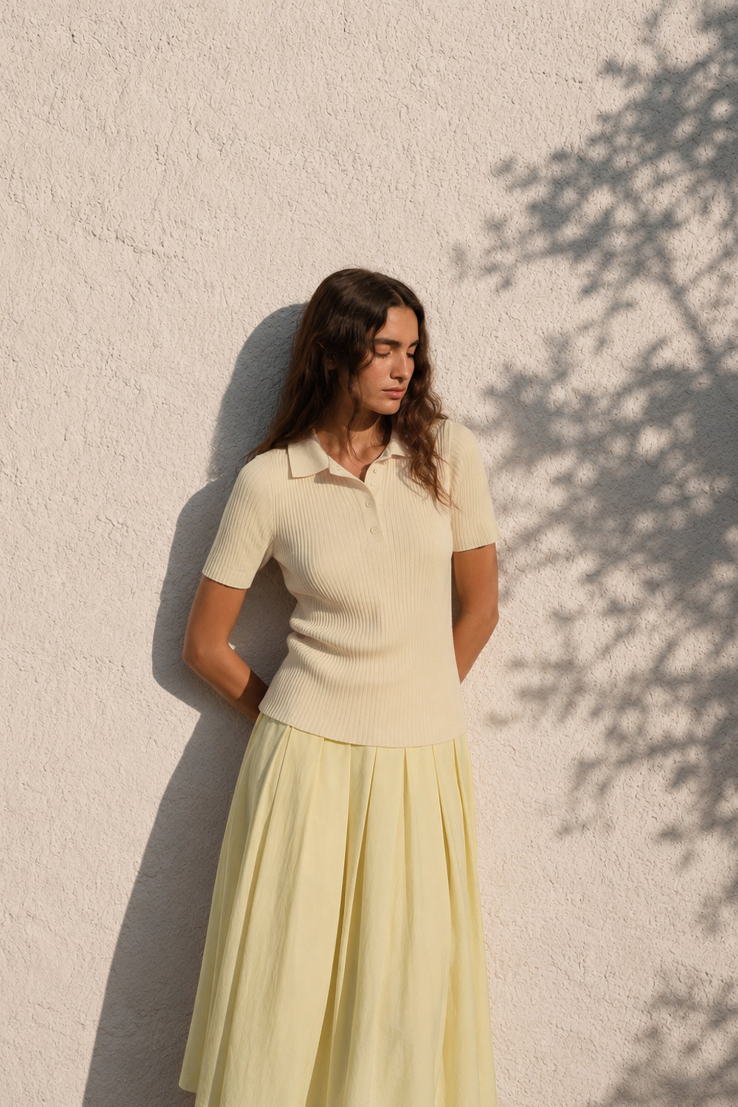 COTTON SILK GODETS SKIRT