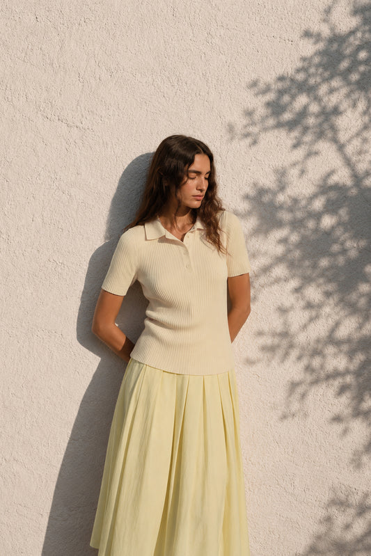 COTTON SILK GODETS SKIRT 2