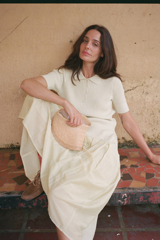 FALDA GODETS ALGODÓN SEDA 3