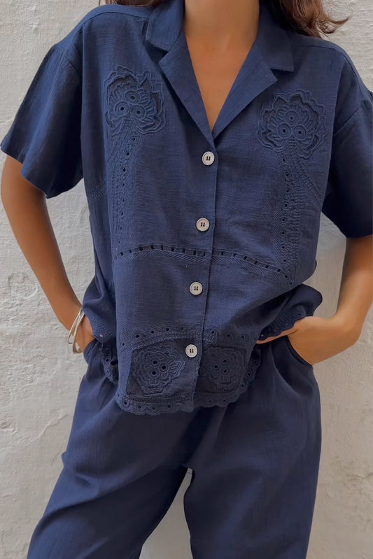 CHEMISE À BRODERIES AJOURÉES 1