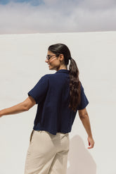 EYELET EMBROIDERED SHIRT