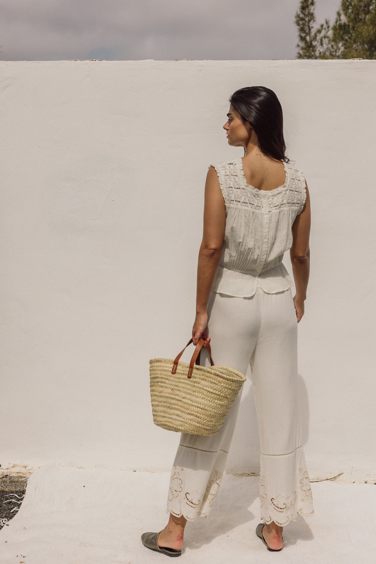 TOP EN CROCHET ET DENTELLE