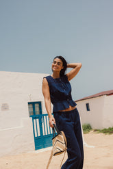 TOP CON CROCHET Y PUNTILLAS