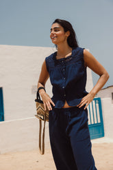 TOP CON CROCHET Y PUNTILLAS