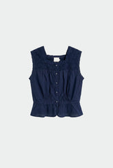 TOP CON CROCHET Y PUNTILLAS