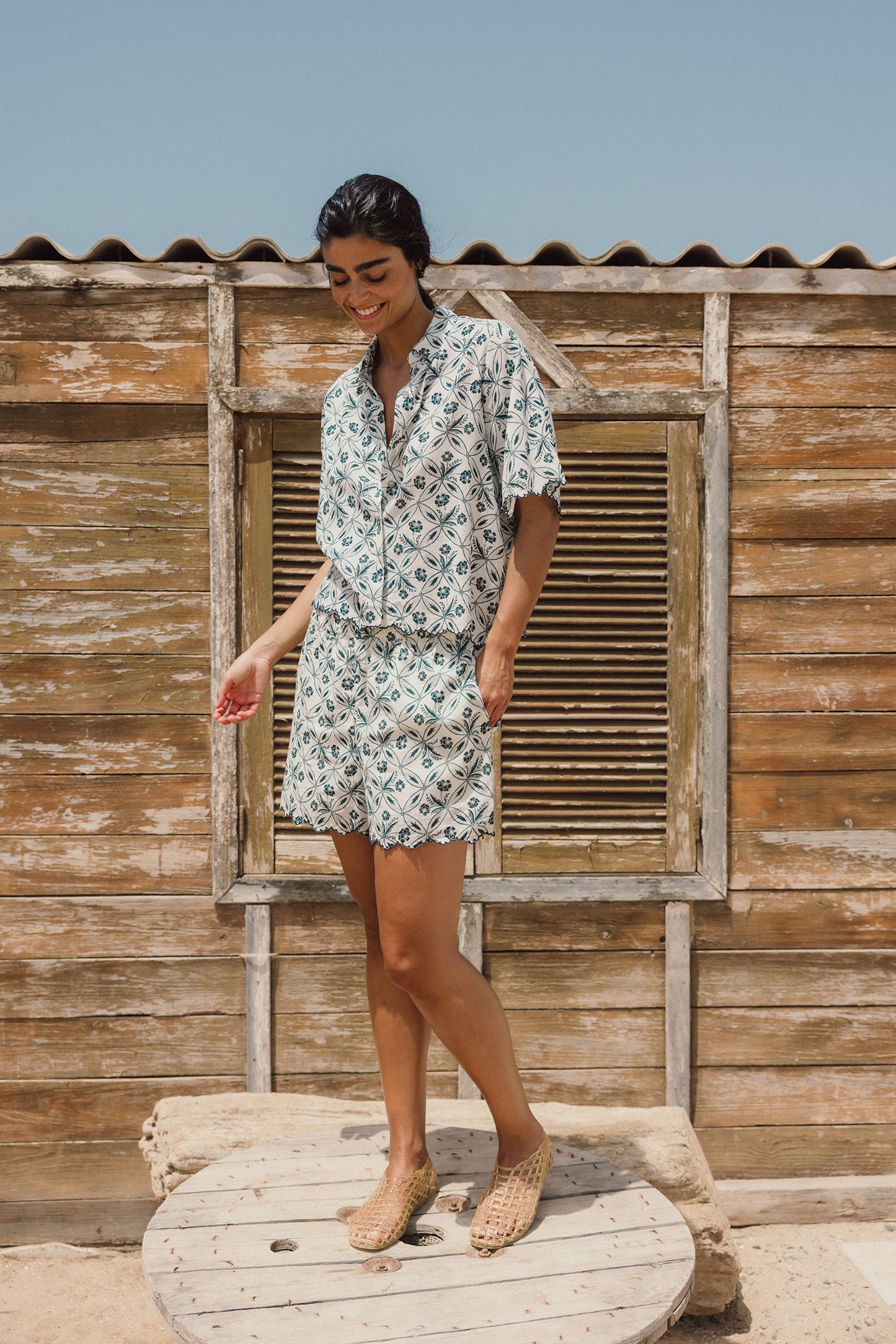 [CL] VINTAGE PRINT SHORT