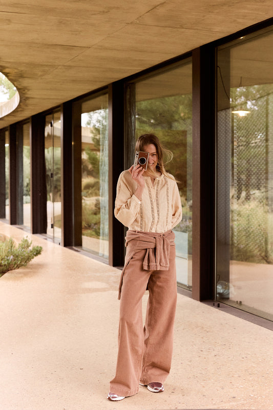 CROSSED-WAISTBAND PANT 1