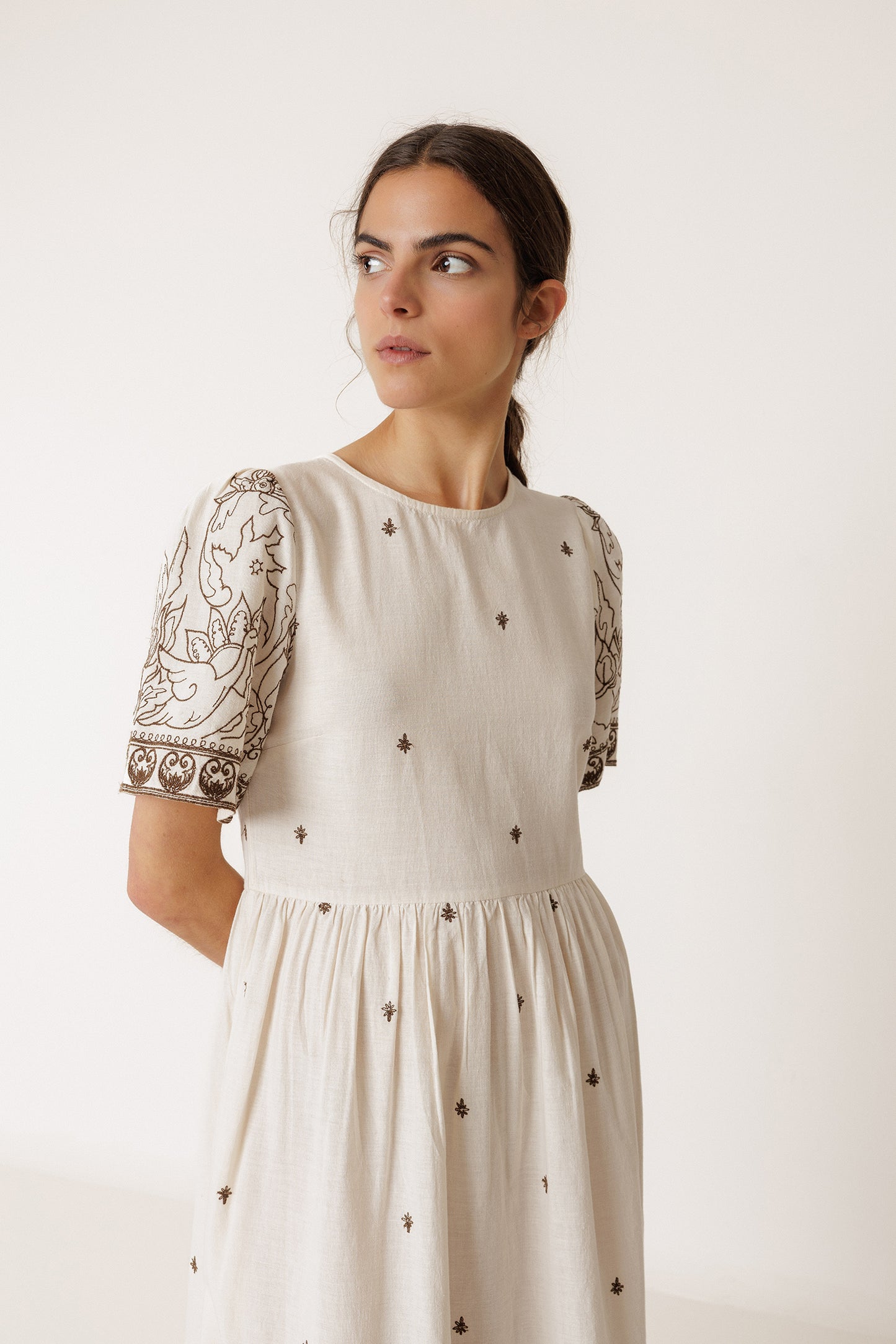 EMBROIDERED DRESS