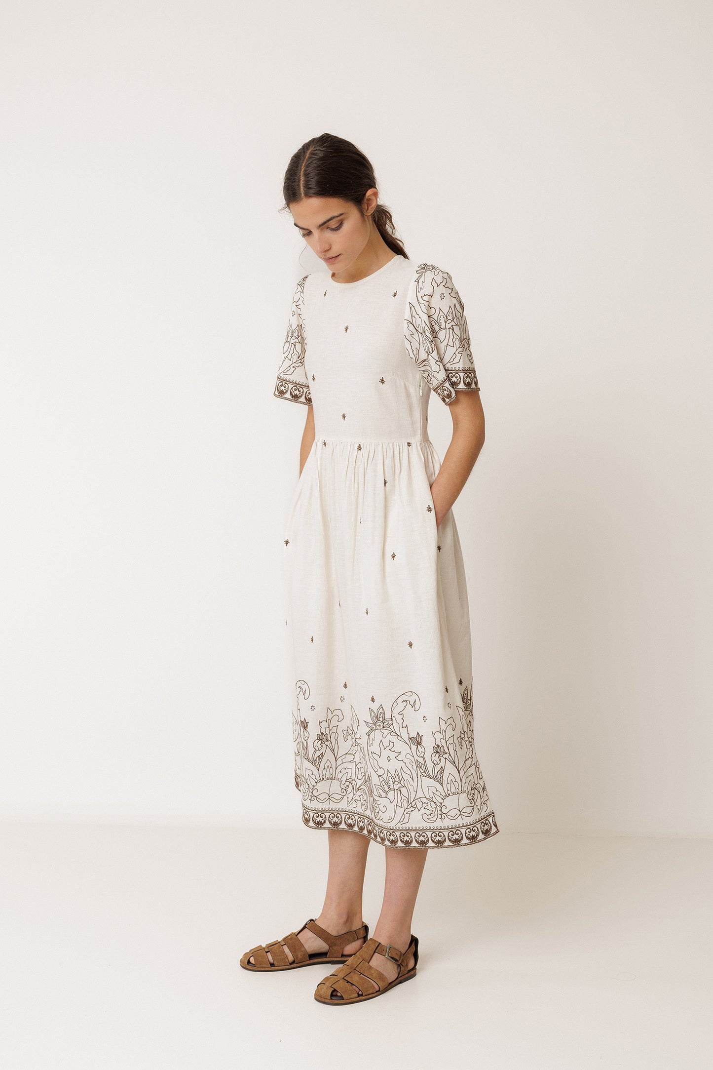 EMBROIDERED DRESS