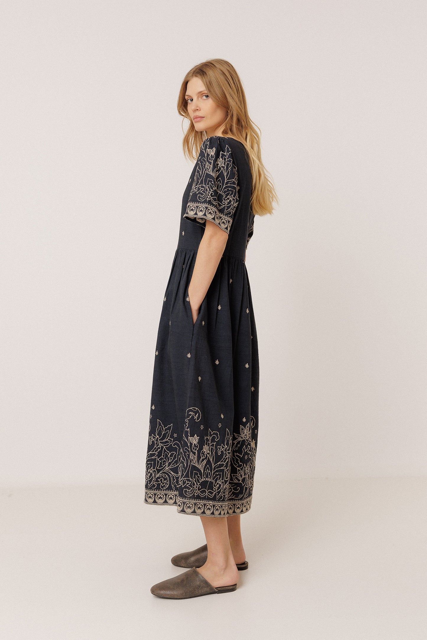 EMBROIDERED DRESS