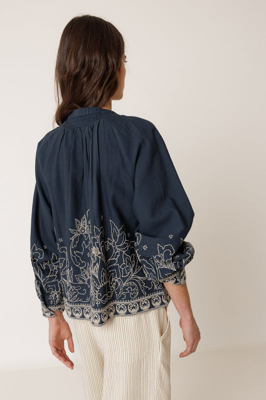 FLORAL HEM BLOUSE 4