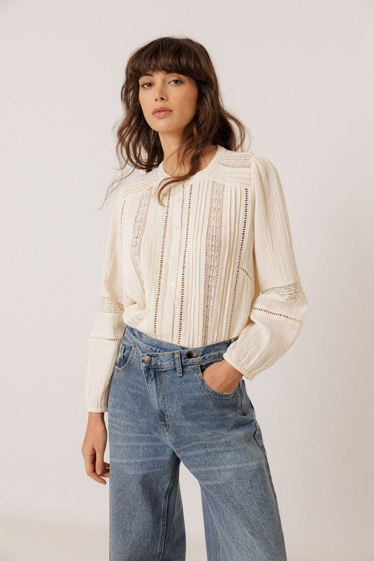 ROMANTIC DOUBLE GAUZE SHIRT 4