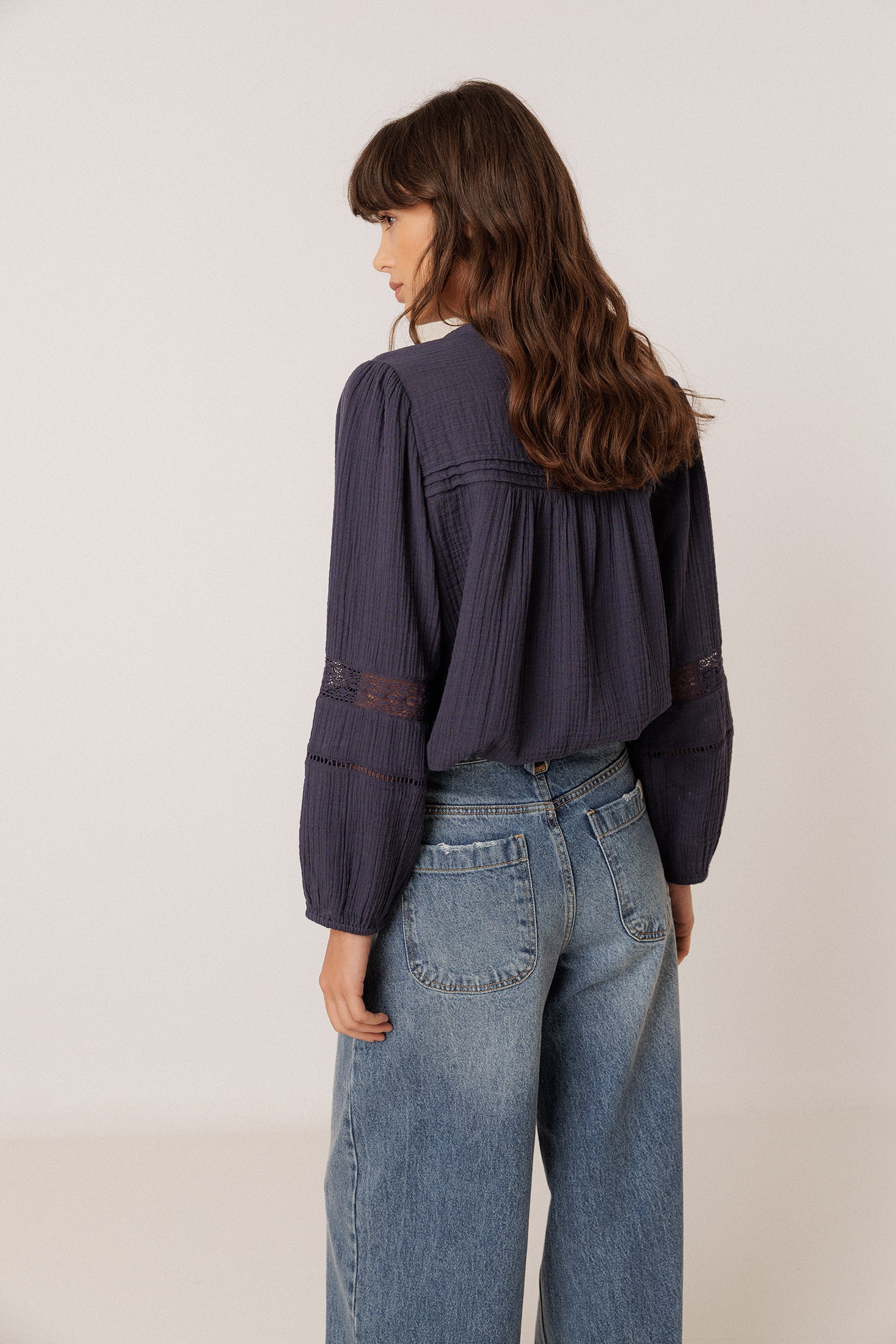 ROMANTIC DOUBLE GAUZE SHIRT | INDI&COLD