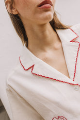 MAXI EMBROIDERED SHIRT