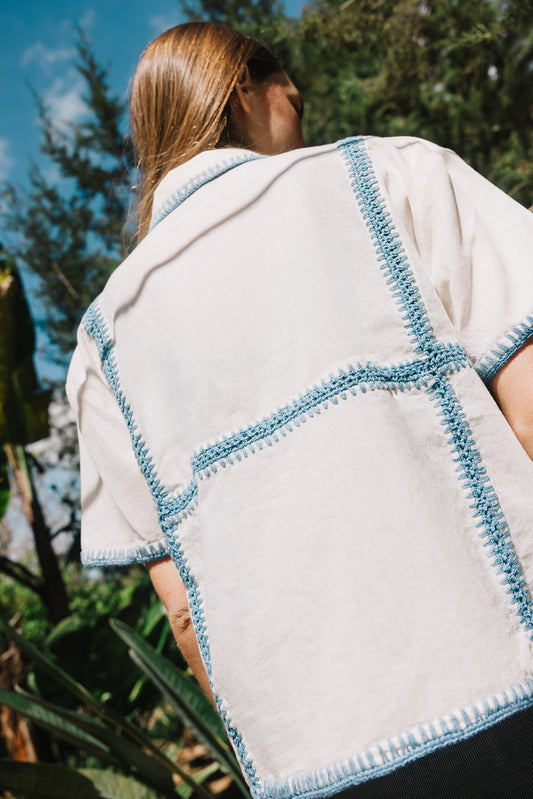 FLORAL EMBROIDERED SHIRT 4