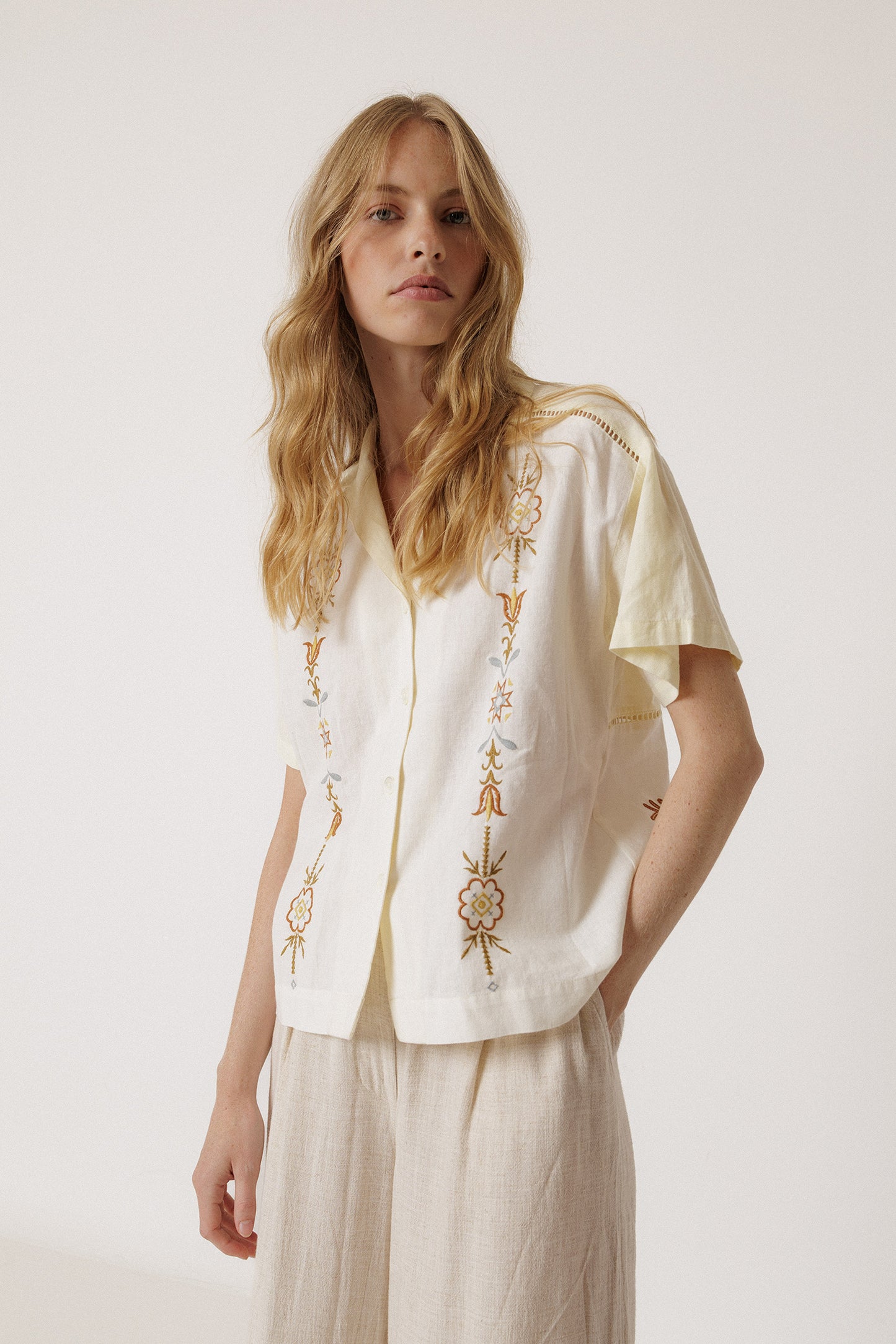 GUAYABERA STYLE SHIRT