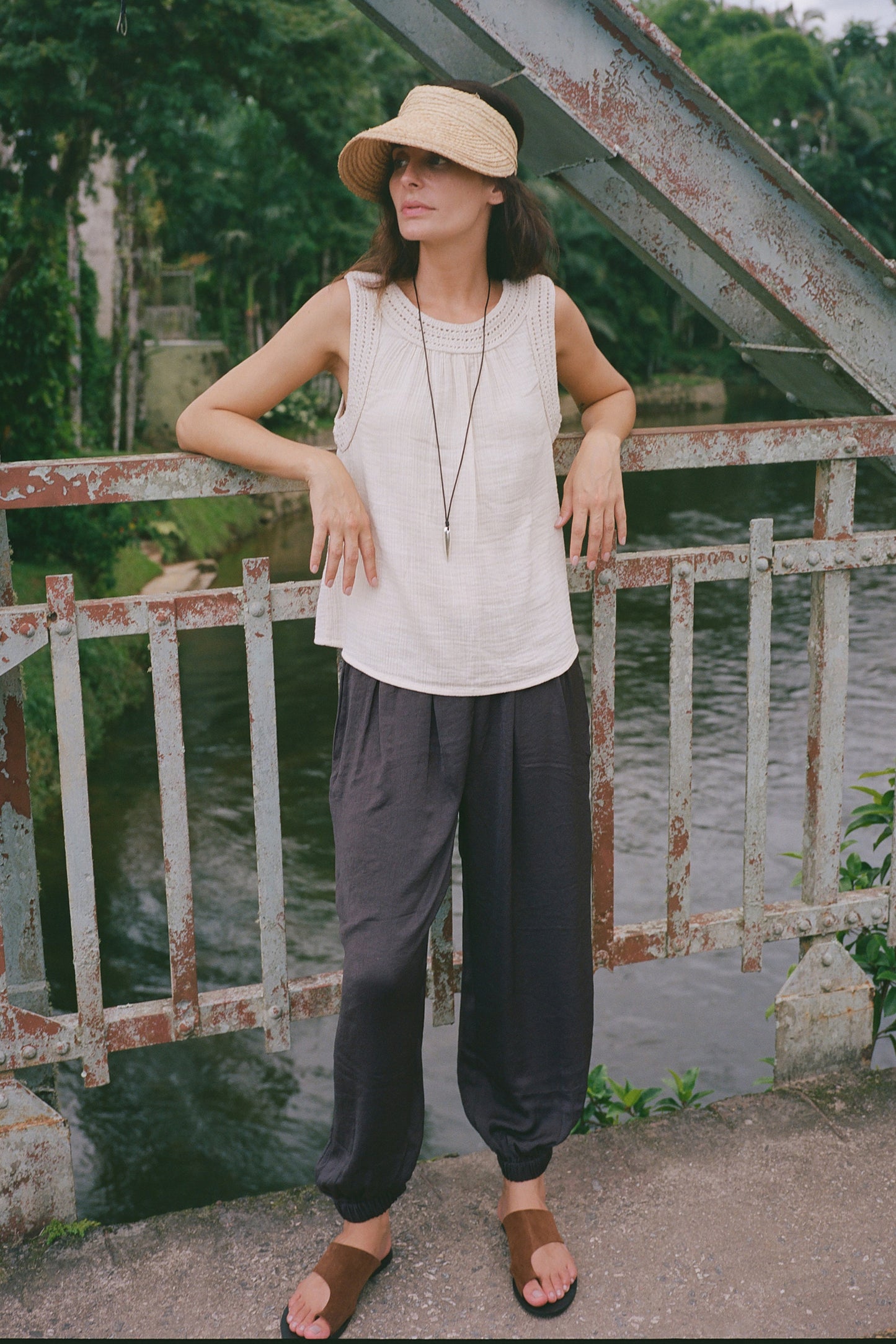 TOP DOUBLE GAZE CROCHET