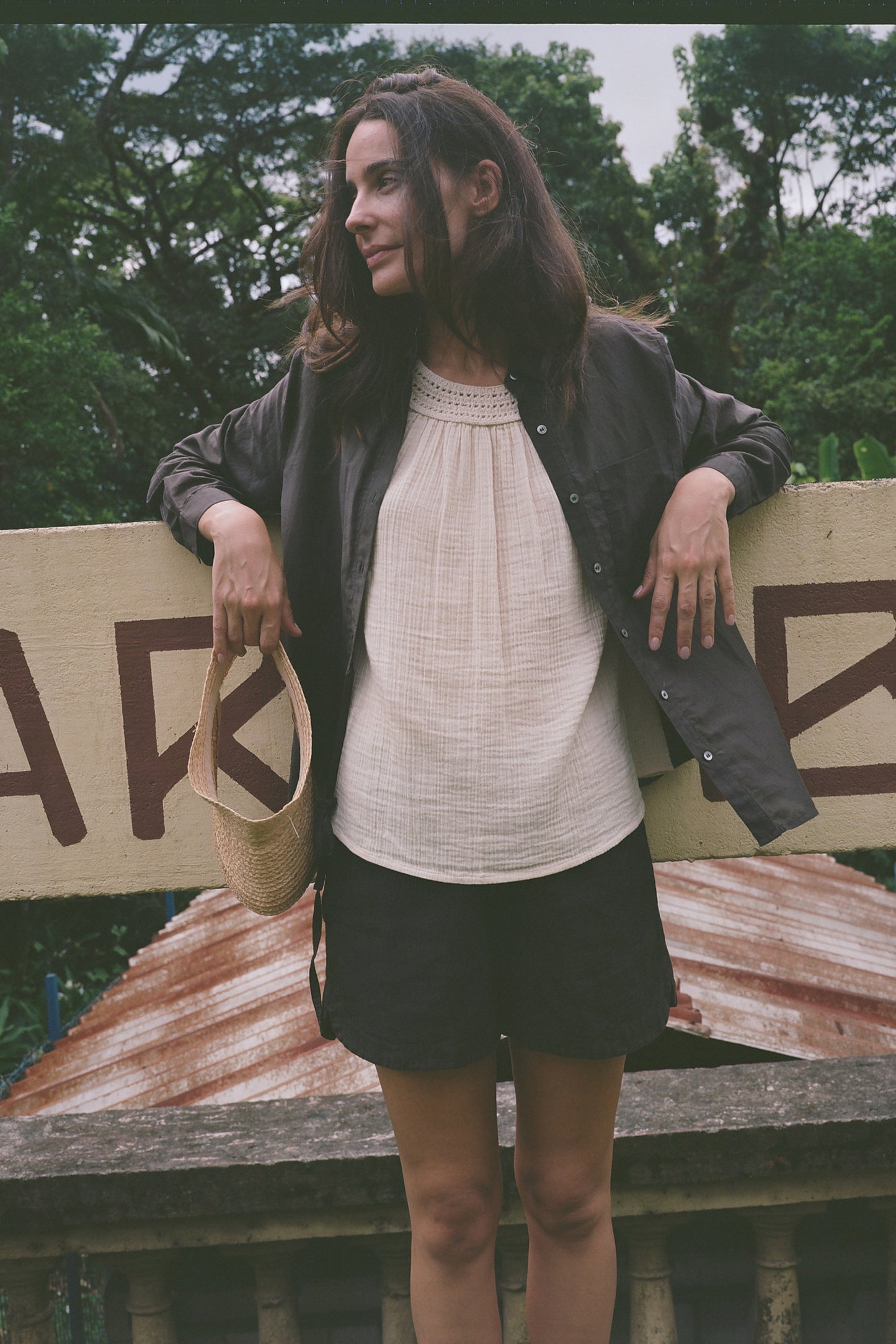 TOP DOUBLE GAZE CROCHET