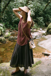 TOP DOBLE GASA CROCHET