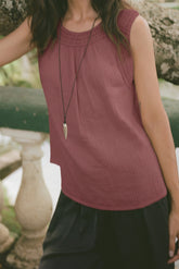 TOP DOBLE GASA CROCHET