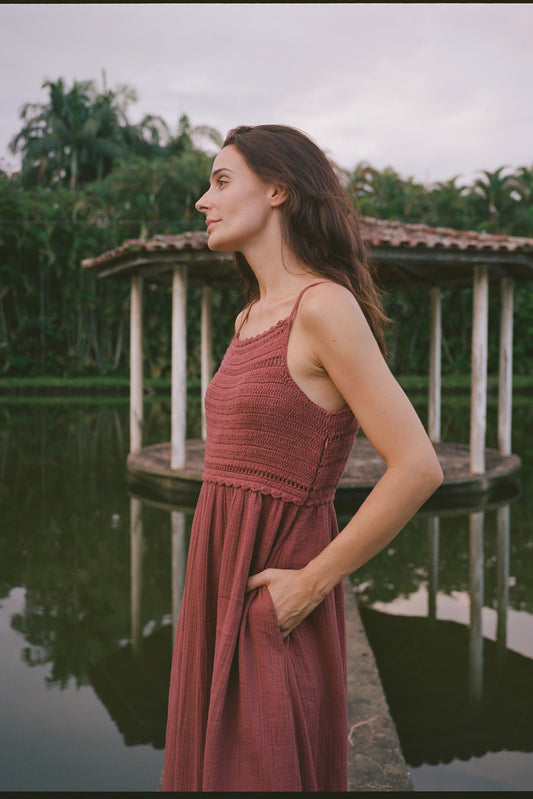 VESTIDO DOBLE GASA CROCHET 1