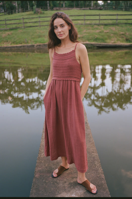 VESTIDO DOBLE GASA CROCHET 2