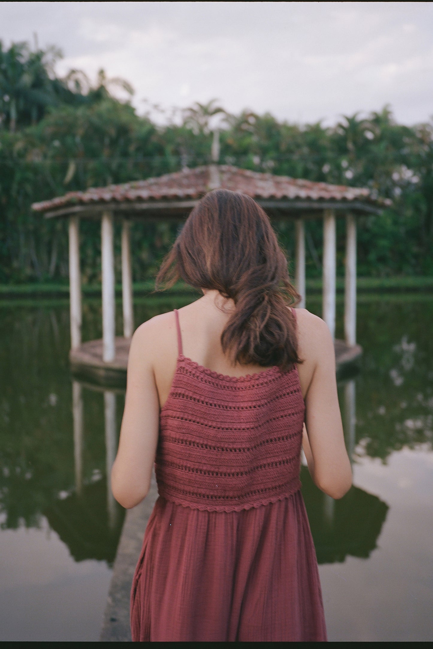 VESTIDO DOBLE GASA CROCHET