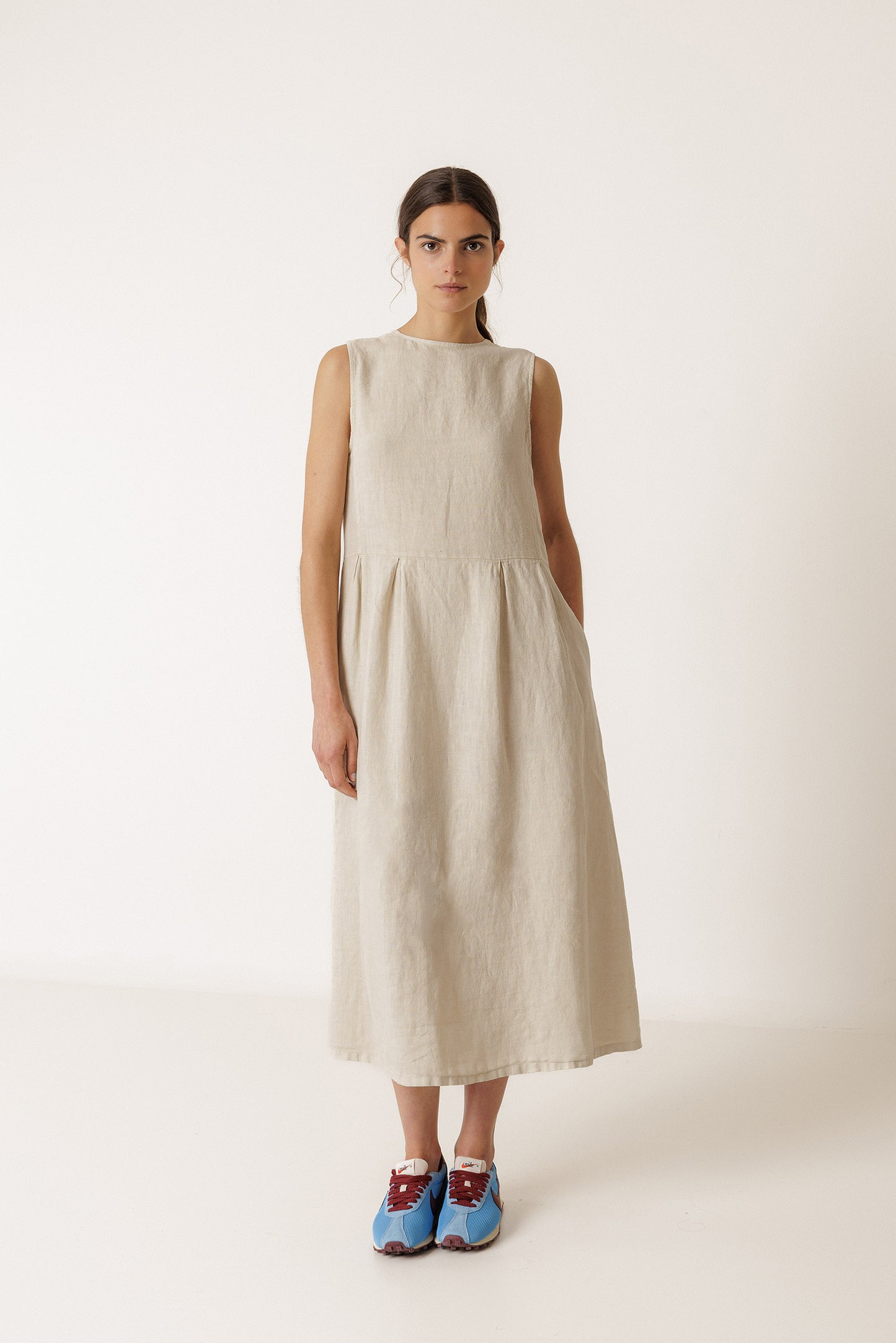 LINEN MULTIPOSITION DRESS