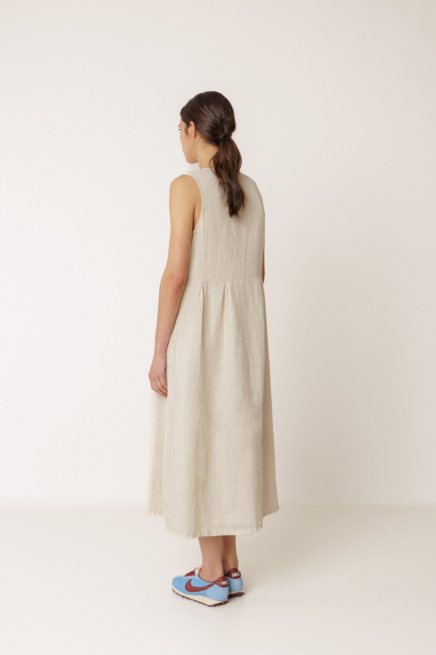 LINEN MULTIPOSITION DRESS