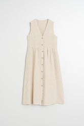 LINEN MULTIPOSITION DRESS