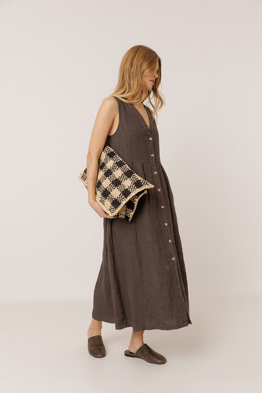 LINEN MULTIPOSITION DRESS 2