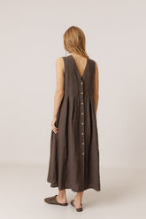 LINEN MULTIPOSITION DRESS