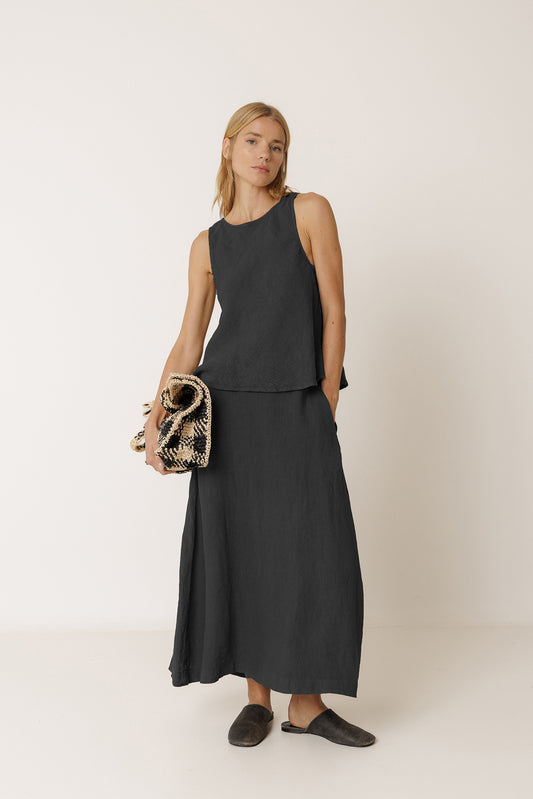 JUPE LONGUE EN LIN 1