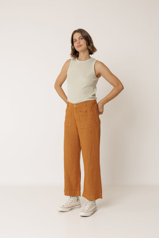 PANTALON FLUIDE EN LIN 1