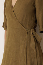 ROBE PORTEFEUILLE EN LIN
