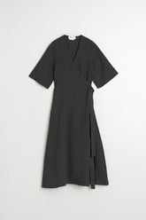 VESTIDO CRUZADO LINO