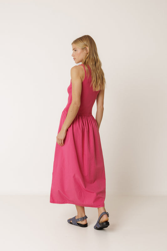 ROBE EN POPELINE COMBINÉE 3