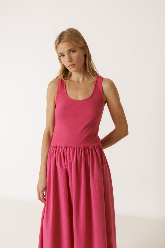 ROBE EN POPELINE COMBINÉE 4