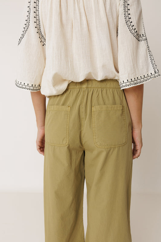 STRAIGHT POPLIN PANT 3